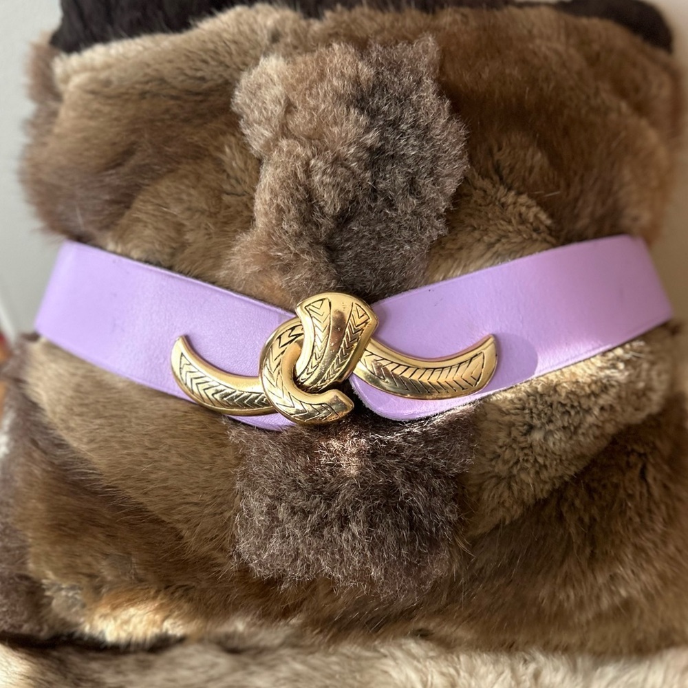 Vintage leather belt - Picture 3 of 14